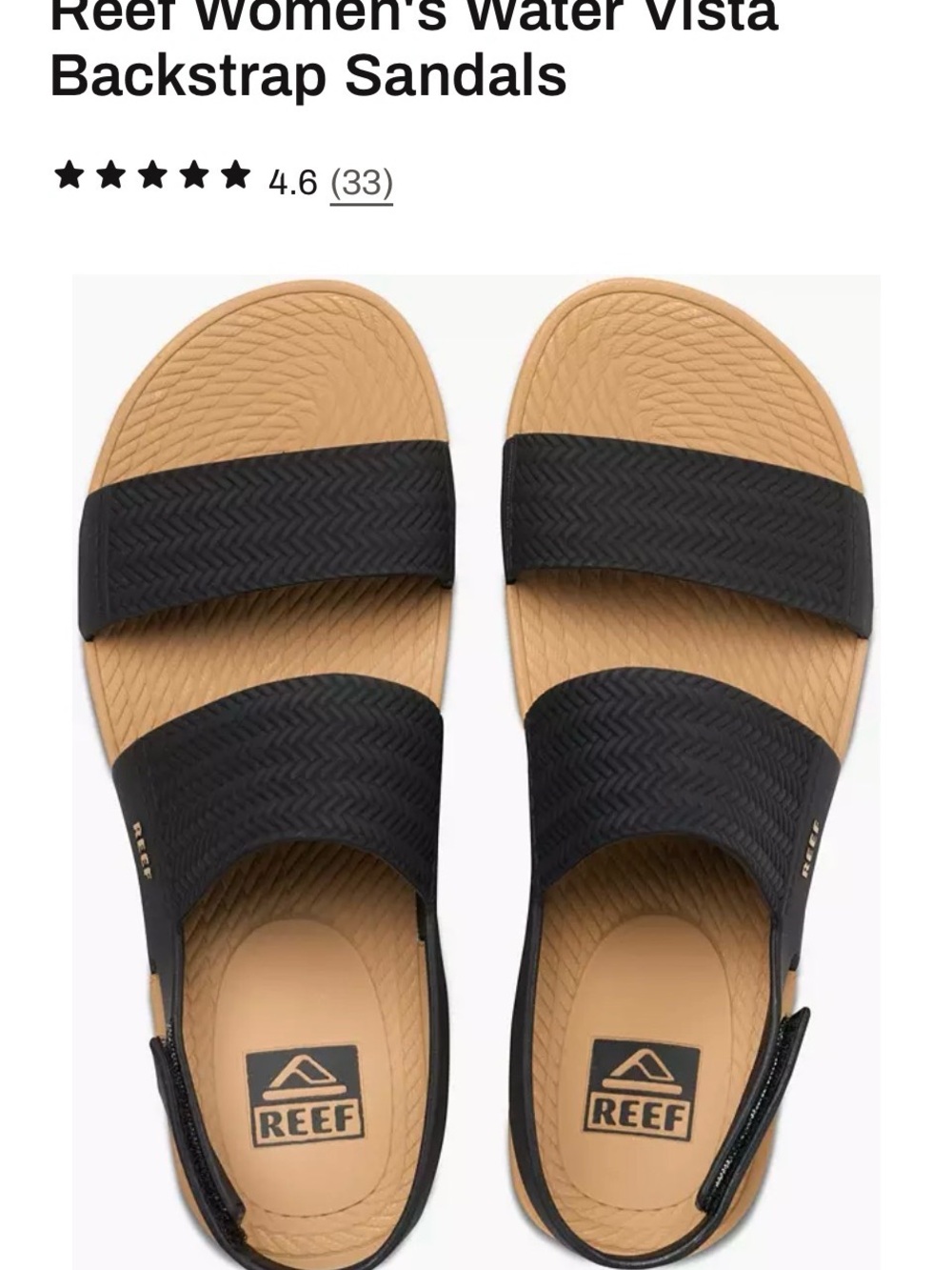 Reef Womens Watwr Vista Double-Strap Sandals - Picture 3 of 3